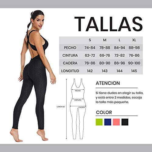 Mimoka Monos Pantalones Deportivos Mujer Elástico y Transpirable | Leggins Mujer Fitness Push up con Tirantes para Yoga GYM Running (M, Azul Oscuro) Mimoka Monos Pantalones Deportivos Mujer Elástico y Transpirable | Leggins Mujer Fitness Push up con Tirantes para Yoga GYM Running (M, Azul Oscuro)