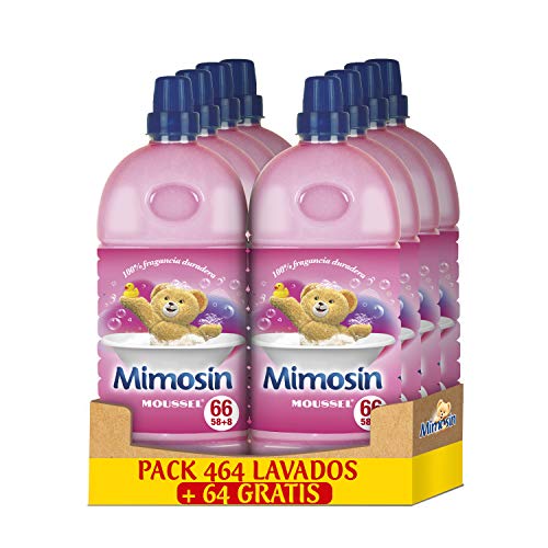 Mimosin Moussel - Suavizante Concentrado, 66 Lavados x 8 Botellas