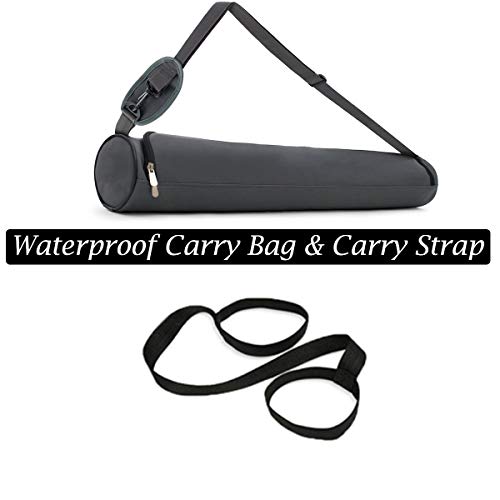 MINCHEDA Esterilla de Yoga Antideslizante con Bolso para Colchoneta de Ejercicios, para Pilates, Ashtanga, Hatha, 183 X 68 X 0,5 CM MINCHEDA Esterilla de Yoga Antideslizante con Bolso para Colchoneta de Ejercicios, para Pilates, Ashtanga, Hatha, 183 X 68 X 0,5 CM