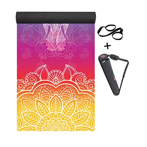 MINCHEDA Esterilla de Yoga Antideslizante con Bolso para Colchoneta de Ejercicios, para Pilates, Ashtanga, Hatha, 183 X 68 X 0,5 CM MINCHEDA Esterilla de Yoga Antideslizante con Bolso para Colchoneta de Ejercicios, para Pilates, Ashtanga, Hatha, 183 X 68 X 0,5 CM