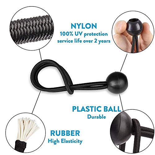Mingco 30PCS Tensores Elasticos, Tensor Elastico, Tensor de Goma, Tensor para Lonas, Pelotas de Lona Cordones Elásticas para Banner, Lonas, Pabellones, Tensor Tienda de Campaña Mingco 30PCS Tensores Elasticos, Tensor Elastico, Tensor de Goma, Tensor para Lonas, Pelotas de Lona Cordones Elásticas para Banner, Lonas, Pabellones, Tensor Tienda de Campaña