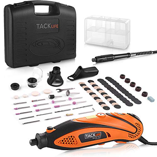 Mini Amoladora Eléctrica Multiherramienta 135W, TACKLIFE Mini Herramienta Rotativa Multifunción con Eje Flexible, 80 Accesorios y 4 Accesorios Especiales para Manualidad y Creación Bricolaje, RTD35ACL Mini Amoladora Eléctrica Multiherramienta 135W, TACKLIFE Mini Herramienta Rotativa Multifunción con Eje Flexible, 80 Accesorios y 4 Accesorios Especiales para Manualidad y Creación Bricolaje, RTD35ACL