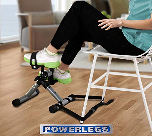 MINI BIKE POWERLEGS® - Mini bicicleta Estática Para Brazos y Piernas de Acero Compacto Plegable Pórtatil - Ejercitador De Piernas Para Mejorar La Circulación - Pedalier - Rehabilitación - Fisioterapia