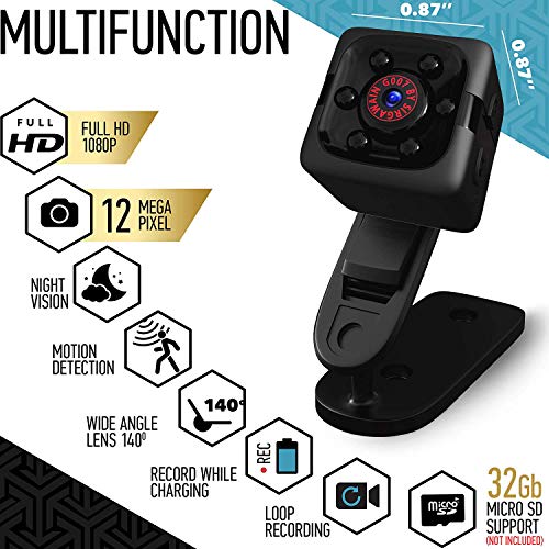 Mini Camara Espía Oculta,Micro Camaras 1080P HD WiFi Vigilancia Grabadora de Video Portátil con IR Visión Nocturna Detector de Movimiento,Camara Seguridad Pequeña Inalambrica Interior/Exterior Mini Camara Espía Oculta,Micro Camaras 1080P HD WiFi Vigilancia Grabadora de Video Portátil con IR Visión Nocturna Detector de Movimiento,Camara Seguridad Pequeña Inalambrica Interior/Exterior