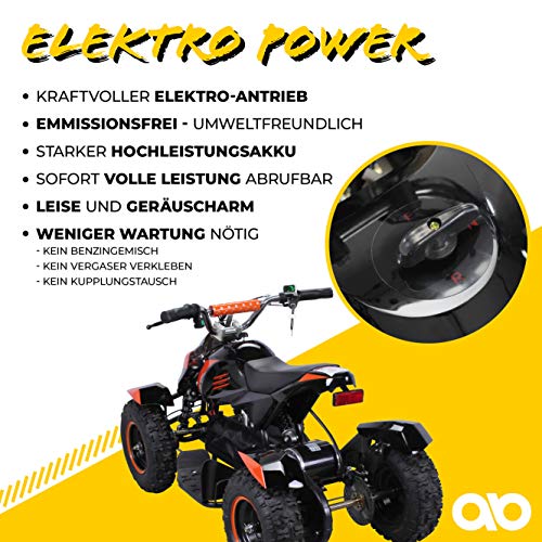 Mini Eléctrico Niños ATV Cobra 800 Vatios Pocket Quad - Naranja Mini Eléctrico Niños ATV Cobra 800 Vatios Pocket Quad - Naranja