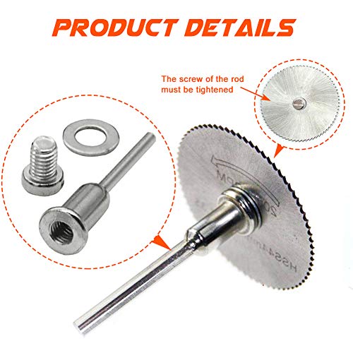 Mini hojas de sierra circular - Accesorios para el kit de disco de corte de herramienta rotativa, discos de corte de taladro de metal para cortar metal de plástico y madera (8 piezas) Mini hojas de sierra circular - Accesorios para el kit de disco de corte de herramienta rotativa, discos de corte de taladro de metal para cortar metal de plástico y madera (8 piezas)