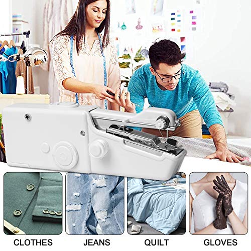 Mini máquina de coser, Mini Máquina de Coser Portátil De Mano Herramientas Portátiles Pantalones de coser rápida y manejable adecuada para ropa de tela para Viaje/Casa Mini máquina de coser, Mini Máquina de Coser Portátil De Mano Herramientas Portátiles Pantalones de coser rápida y manejable adecuada para ropa de tela para Viaje/Casa