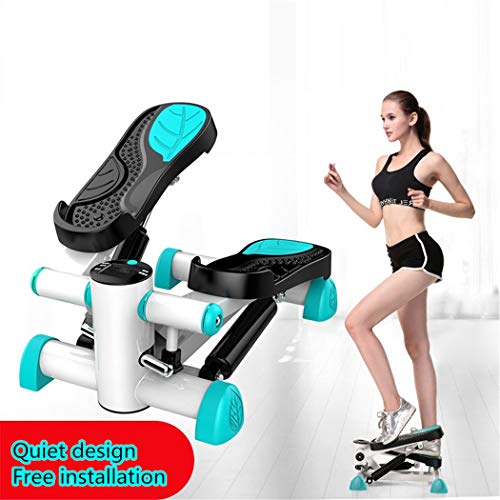 Mini Máquinas de step para fitness Up-Down Stepper Home Trainer Pierna Muslo Tonificación Entrenamiento Fitness Escalera Brazo Cordón Máquina de entrenamiento Pantalla LED Contador de calorías