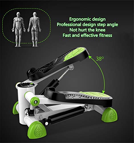 Mini Máquinas de step para fitness Up-Down Stepper Home Trainer Pierna Muslo Tonificación Entrenamiento Fitness Escalera Brazo Cordón Máquina de entrenamiento Pantalla LED Contador de calorías