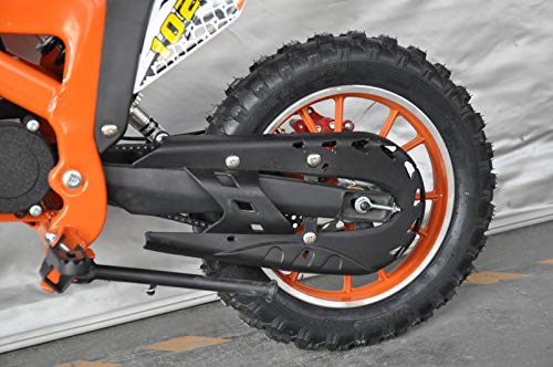 Mini Pitbike con motor de 49cc de 2 tiempos, XTM TEAM cross. Mini dirt bike. Moto de mini cross (Naranja)