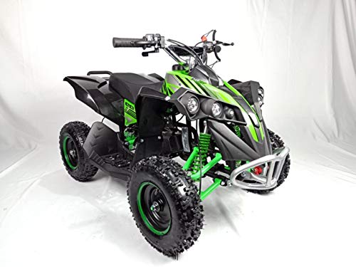 Mini quad de gasolina con motor de 49cc de 2 tiempos -ATV17 KING KONG. / Mini quad para niños de 5 a 12 años/miniquad infantil (VERDE)