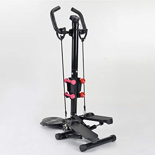 Mini-Stepper Swing Stepper Home pasamanos Multifuncional Que Adelgaza la Cintura, Cuatro en uno, tóner, tonificación, Entrenamiento, bajo Impacto, Gimnasio, máquina, Pantalla LCD, Muestra Las caloría