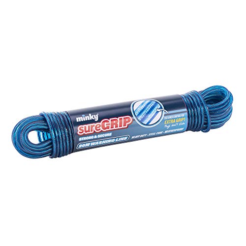 Minky Cuerda de Lavado Sure Grip, Azul, 20 m