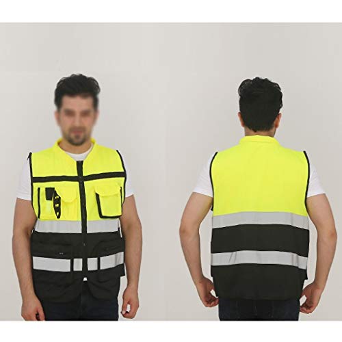 Minmin MM Reflector de Seguridad Chaleco de Conductores de Motocicletas Seguridad Traffic Command Chaleco Reflectante, Dos Colores Pueden Elegir Seguridad Industrial (Color : A) Minmin MM Reflector de Seguridad Chaleco de Conductores de Motocicletas Seguridad Traffic Command Chaleco Reflectante, Dos Colores Pueden Elegir Seguridad Industrial (Color : A)