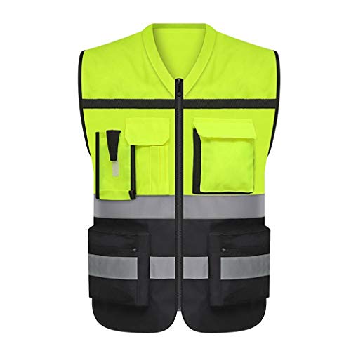 Minmin MM Reflector de Seguridad Chaleco de Conductores de Motocicletas Seguridad Traffic Command Chaleco Reflectante, Dos Colores Pueden Elegir Seguridad Industrial (Color : A) Minmin MM Reflector de Seguridad Chaleco de Conductores de Motocicletas Seguridad Traffic Command Chaleco Reflectante, Dos Colores Pueden Elegir Seguridad Industrial (Color : A)