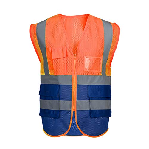 Minmin MM Reflector de Seguridad Chaleco de Malla Transpirable Chaleco Reflectante de Seguridad Construcción Reflector de Seguridad Ropa de protección, Dos Colores Pueden Elegir Seguridad Industrial Minmin MM Reflector de Seguridad Chaleco de Malla Transpirable Chaleco Reflectante de Seguridad Construcción Reflector de Seguridad Ropa de protección, Dos Colores Pueden Elegir Seguridad Industrial