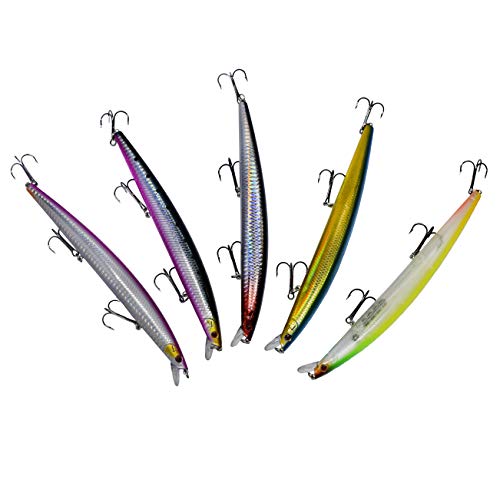 Minnow señuelos de Pesca Cebo Artificial Duro Catching/Spinning – 18cm y 24 Gramos