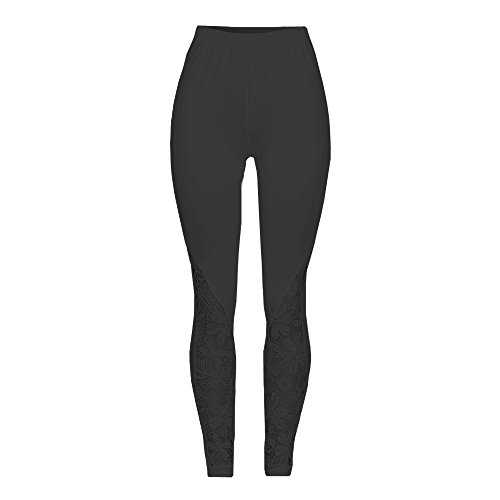 MINXINWY_Leggins de mujer Fitness Cintura Alta, Nuevo Leggings de Mujer Mallas Negras Mujer Pantalones de Verano Running Gym Pantalon Base Encaje Puntada Pantalones de lápiz