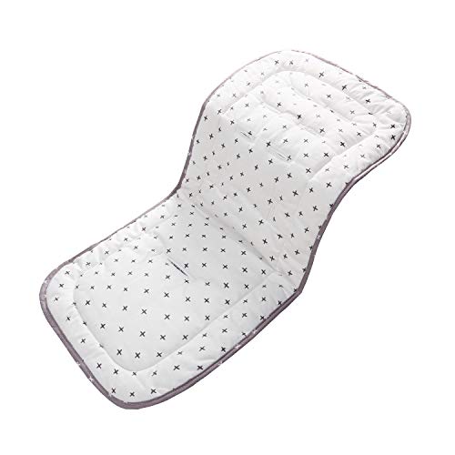 Miracle Baby Cojín Carro Bebe,Colchoneta Silla Paseo Universal Transpirable,Cojín Silla de Paseo para el Cochecito y Asiento de Carro, 100% Algodón, 32x80cm(Cruz Gris Blanca) Miracle Baby Cojín Carro Bebe,Colchoneta Silla Paseo Universal Transpirable,Cojín Silla de Paseo para el Cochecito y Asiento de Carro, 100% Algodón, 32x80cm(Cruz Gris Blanca)