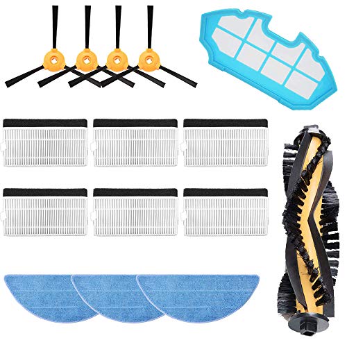 MIRTUX Kit de repuestos Conga Excellence y 990 Excellence. Pack de Accesorios de Recambio para Robots aspiradora Conga con Cepillo Lateral, Rodillo Central, filtros, prefiltro y mopa. MIRTUX Kit de repuestos Conga Excellence y 990 Excellence. Pack de Accesorios de Recambio para Robots aspiradora Conga con Cepillo Lateral, Rodillo Central, filtros, prefiltro y mopa.