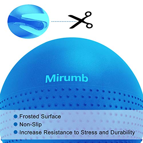 Mirumb Pelota de Ejercicio, Massage Balls Pelota de Pilates Yoga Ball 75CM 65CM 55CM con Bomba Anti Explosión para Fitness, Embarazo,Oficina,Silla de Equilibrio,Gimnasio