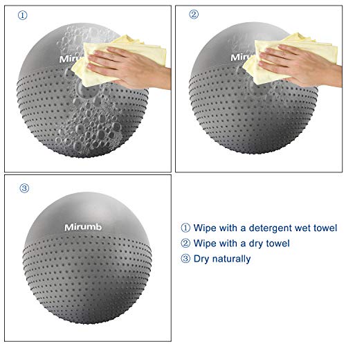 Mirumb Pelota de Ejercicio, Massage Balls Pelota de Pilates Yoga Ball 75CM 65CM 55CM con Bomba Anti Explosión para Fitness, Embarazo,Oficina,Silla de Equilibrio,Gimnasio Mirumb Pelota de Ejercicio, Massage Balls Pelota de Pilates Yoga Ball 75CM 65CM 55CM con Bomba Anti Explosión para Fitness, Embarazo,Oficina,Silla de Equilibrio,Gimnasio