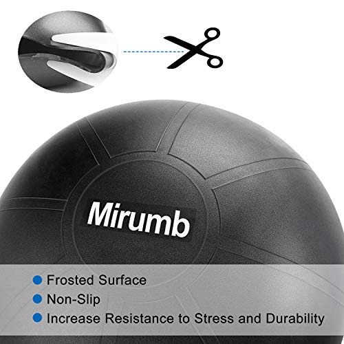 Mirumb Pelota de Ejercicio, Massage Balls Pelota de Pilates Yoga Ball 75CM 65CM 55CM con Bomba Anti Explosión para Fitness, Embarazo,Oficina,Silla de Equilibrio,Gimnasio Mirumb Pelota de Ejercicio, Massage Balls Pelota de Pilates Yoga Ball 75CM 65CM 55CM con Bomba Anti Explosión para Fitness, Embarazo,Oficina,Silla de Equilibrio,Gimnasio
