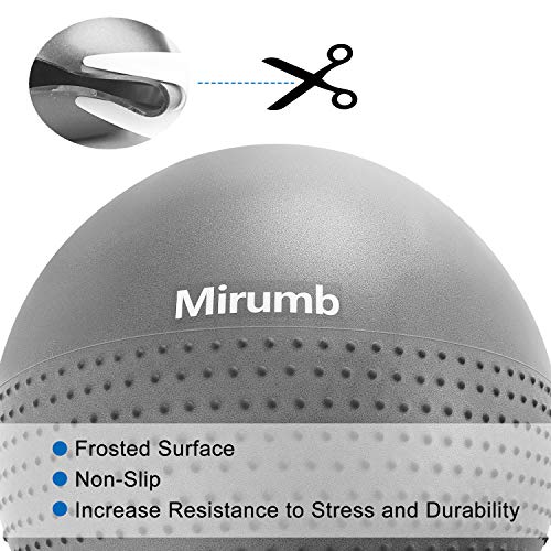 Mirumb Pelota de Ejercicio, Massage Balls Pelota de Pilates Yoga Ball 75CM 65CM 55CM con Bomba Anti Explosión para Fitness, Embarazo,Oficina,Silla de Equilibrio,Gimnasio