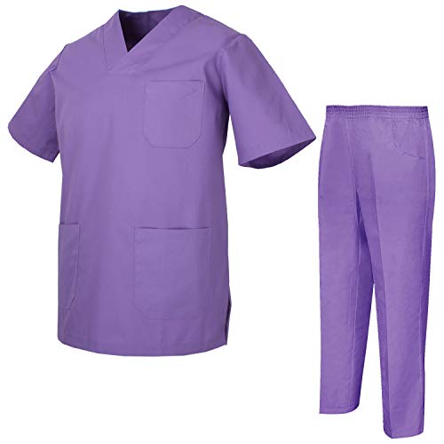 MISEMIYA - Pijams Sanitarios Unisex Uniformes Sanitarios Uniformes Médicos 817-8312 - M, Casaca Sanitarios 817-13 Lila