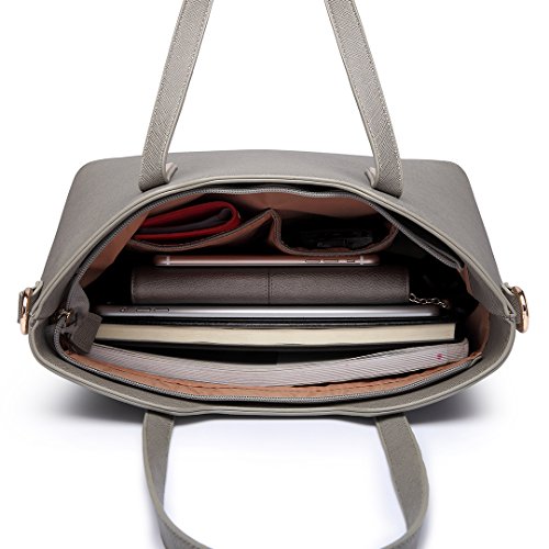 Miss Lulu Bolso Totes para Mujer de Mano Moda 3Pcs Bolsos de Hombro Cuero PU Miss Lulu Bolso Totes para Mujer de Mano Moda 3Pcs Bolsos de Hombro Cuero PU