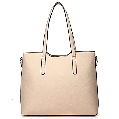 Miss Lulu Bolso Totes para Mujer de Mano Moda 3Pcs Bolsos de Hombro Cuero PU Miss Lulu Bolso Totes para Mujer de Mano Moda 3Pcs Bolsos de Hombro Cuero PU