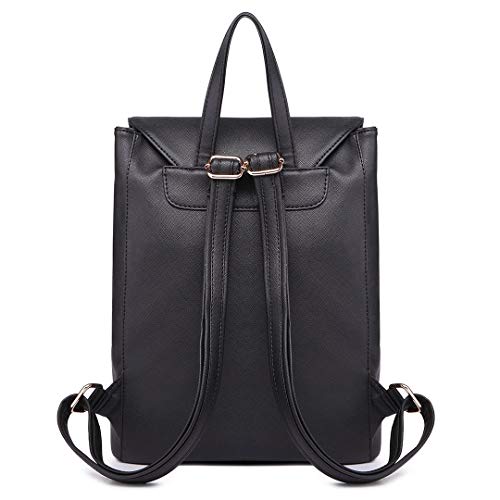Miss Lulu Mochila Mujer Bolso Bandolera Daypack Casual Elegante Moda Cuero PU Miss Lulu Mochila Mujer Bolso Bandolera Daypack Casual Elegante Moda Cuero PU