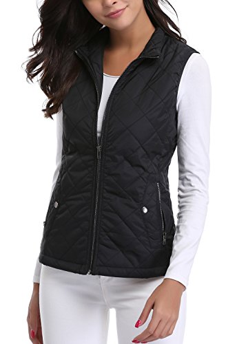 MISS MOLY Abrigo Sin Mangas Algodón Epais Otoño Invierno Chaleco Casual Capucha Deportivo Negro - S MISS MOLY Abrigo Sin Mangas Algodón Epais Otoño Invierno Chaleco Casual Capucha Deportivo Negro - S