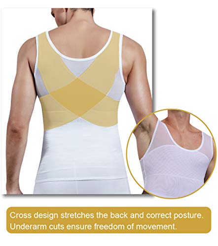 MISS MOLY Faja Reductora Camiseta de Tirantes Compresión para Hombre Chaleco Adelgazante Abdomen Camisa Moldeador Body Shaper Ropa Interior para Ocultar Ginecomastia Moobs MISS MOLY Faja Reductora Camiseta de Tirantes Compresión para Hombre Chaleco Adelgazante Abdomen Camisa Moldeador Body Shaper Ropa Interior para Ocultar Ginecomastia Moobs