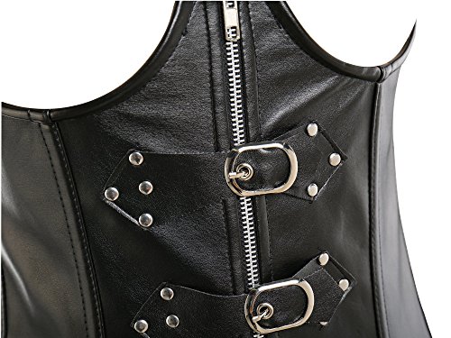 MISS MOLY Mujeres Corsé Pechos Desnudos Cuero Bustiers Fajas Open Bust Cintura Cincher y Liguero MISS MOLY Mujeres Corsé Pechos Desnudos Cuero Bustiers Fajas Open Bust Cintura Cincher y Liguero