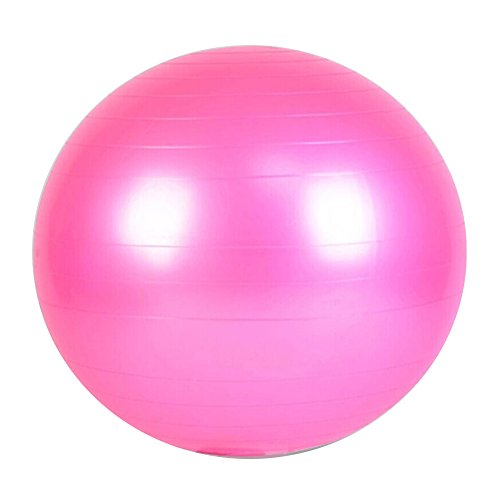 MissFox Bola de Yoga Antideslizante Ráfaga contra Fitball Pilates 65CM 75CM Dos Tamaños Disponibles con Bomba de Aire 65CM Pink