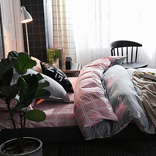 Mitchell Ropa de cama 135 x 200 cm, diseño de corazones reversibles, 100% microfibra, funda nórdica con cremallera y funda de almohada de 80 x 80 cm, microfibra, Corazones-1., 155 x 220 + 80 x 80 cm Mitchell Ropa de cama 135 x 200 cm, diseño de corazones reversibles, 100% microfibra, funda nórdica con cremallera y funda de almohada de 80 x 80 cm, microfibra, Corazones-1., 155 x 220 + 80 x 80 cm