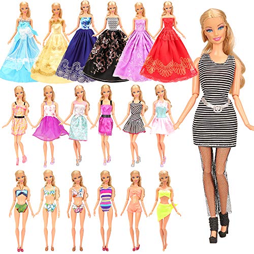 Miunana 16 Ropas para 11.5 Pulgadas 28 -30 CM Muñeca = 10 Ropa De Moda + 3 Vestidos + 3 Trajes De Baño (Estilo Aleatorio) Miunana 16 Ropas para 11.5 Pulgadas 28 -30 CM Muñeca = 10 Ropa De Moda + 3 Vestidos + 3 Trajes De Baño (Estilo Aleatorio)