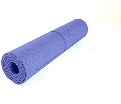 miwaimao Estera de Yoga colchonetas de Yoga con alfombras Antideslizantes Alfombra Fitness Online Pilates Cuerpo para Gimnasia Ambiental Principiantes 183 * 61 * 0,6 cm,luz púrpura