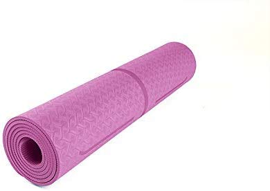 miwaimao Estera de Yoga colchonetas de Yoga con alfombras Antideslizantes Alfombra Fitness Online Pilates Cuerpo para Gimnasia Ambiental Principiantes 183 * 61 * 0,6 cm,Rose Red