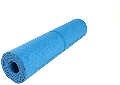 miwaimao Estera de Yoga colchonetas de Yoga con alfombras Antideslizantes Alfombra Fitness Online Pilates Cuerpo para Gimnasia Ambiental Principiantes 183 * 61 * 0,6 cm,La luz Azul