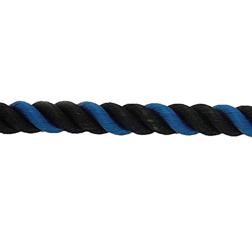 Miwaimao Fijación de Cable de 27.5"Tríceps Trenzado de Nylon Prensa de Cuerda Tríceps de Cable Empuje hacia Abajo, Negro y Azul