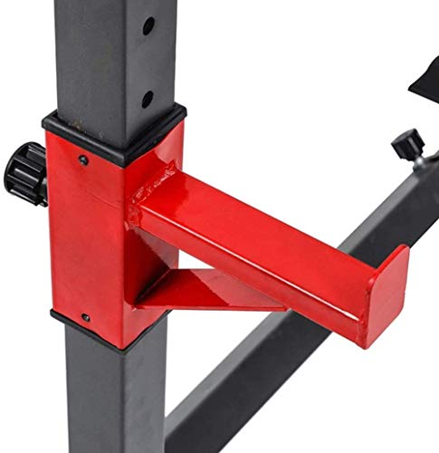 Miwaimao Squat Rack, Ajustable Jaula Sentadillas Bodybuilding Banca Press Bench Press Rack,Weight Rack para Gimnasio En Casa Ejercicio FíSico