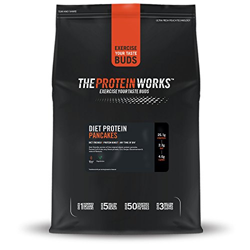 Mix Pancake Proteico Dietético | Alto en Proteínas, Snack Bajo en Azúcar | Rápido y Fácil de Hacer | THE PROTEIN WORKS | Natural | 500g