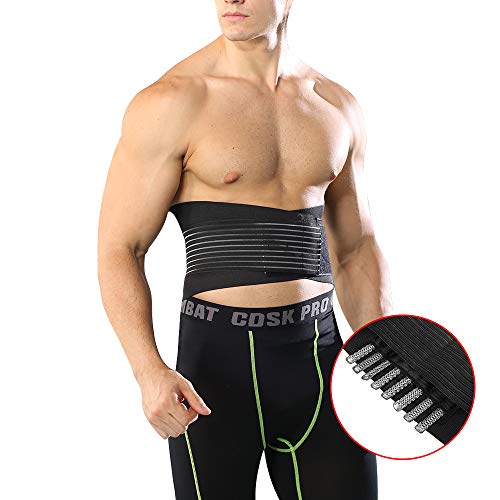 ML Faja Reductora Adelgazantes, Cinturón Lumbar Abdominal para Sudar y Hacer Deporte, Fitness y Proteger los lumbares para Mujer y Hombre, Ajustable En La Cintura Soporte para La Espalda