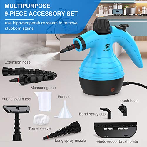 MLMLANT Multiuso Purificador Limpiador de vapor para la eliminación de manchas, alfombras, cortinas, control de errores de cama, asientos de coche (Multicolor)