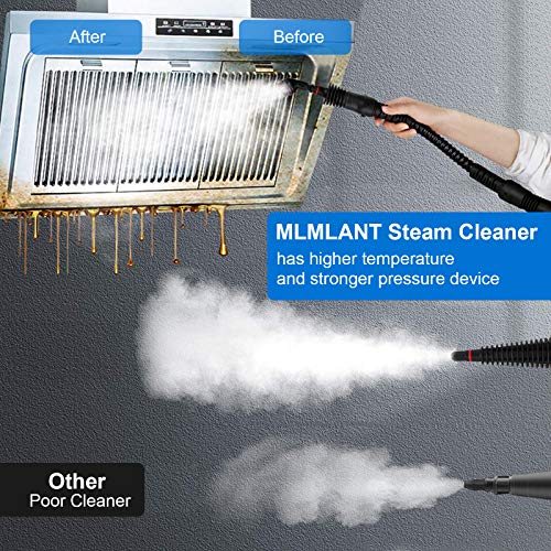 MLMLANT Multiuso Purificador Limpiador de vapor para la eliminación de manchas, alfombras, cortinas, control de errores de cama, asientos de coche (Multicolor)