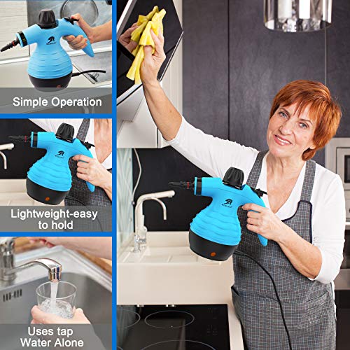 MLMLANT Multiuso Purificador Limpiador de vapor para la eliminación de manchas, alfombras, cortinas, control de errores de cama, asientos de coche (Multicolor) MLMLANT Multiuso Purificador Limpiador de vapor para la eliminación de manchas, alfombras, cortinas, control de errores de cama, asientos de coche (Multicolor)