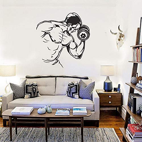 mlpnko Calcomanía de Vinilo Fitness Culturismo Hombre con Mancuernas Pintura de Pared Ejercicio Inspirado Pegatina Dormitorio decoración de la Pared 42X43cm mlpnko Calcomanía de Vinilo Fitness Culturismo Hombre con Mancuernas Pintura de Pared Ejercicio Inspirado Pegatina Dormitorio decoración de la Pared 42X43cm