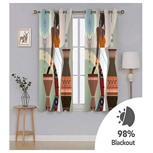 MMHJS Cortinas Decorativas De Personalidad con Estilo para El Hogar 2 Piezas Adecuado para Cortinas De Todo Fósforo En Villas, Habitaciones Y Hoteles Cortinas A Prueba De Agua Y Aceite